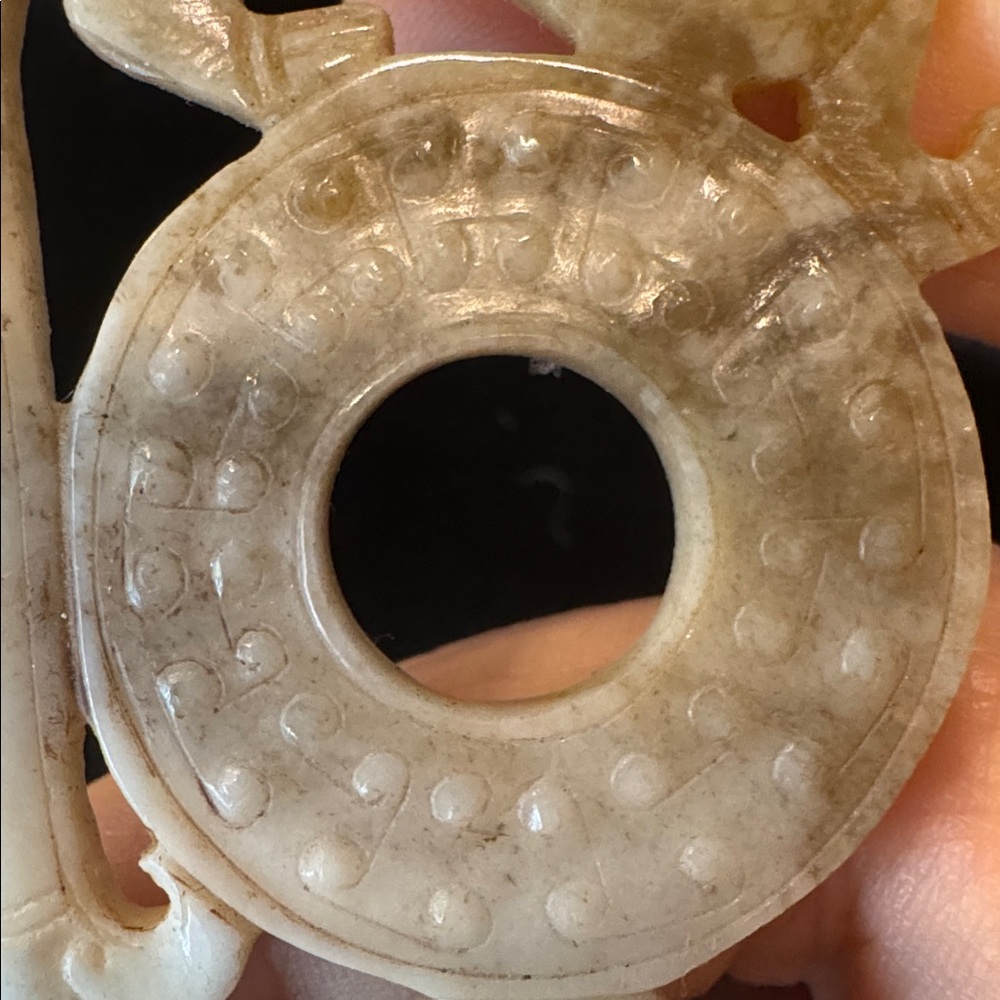 Beautiful Carved Hard Stone Dragon Plaque - Picture 4 of 10